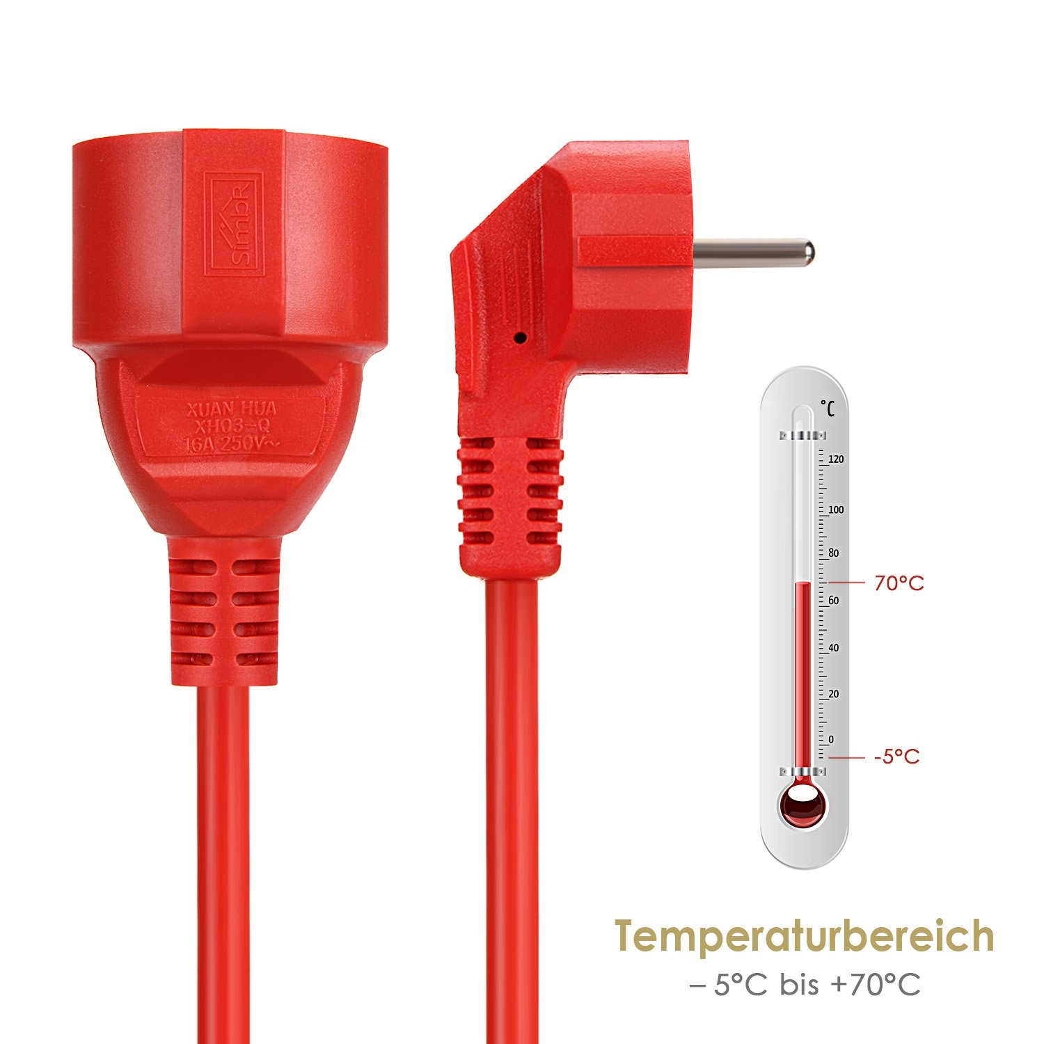 Outdoor Power Quincy - Rallonge multiprise 5/10/20m, câble 16A, prises