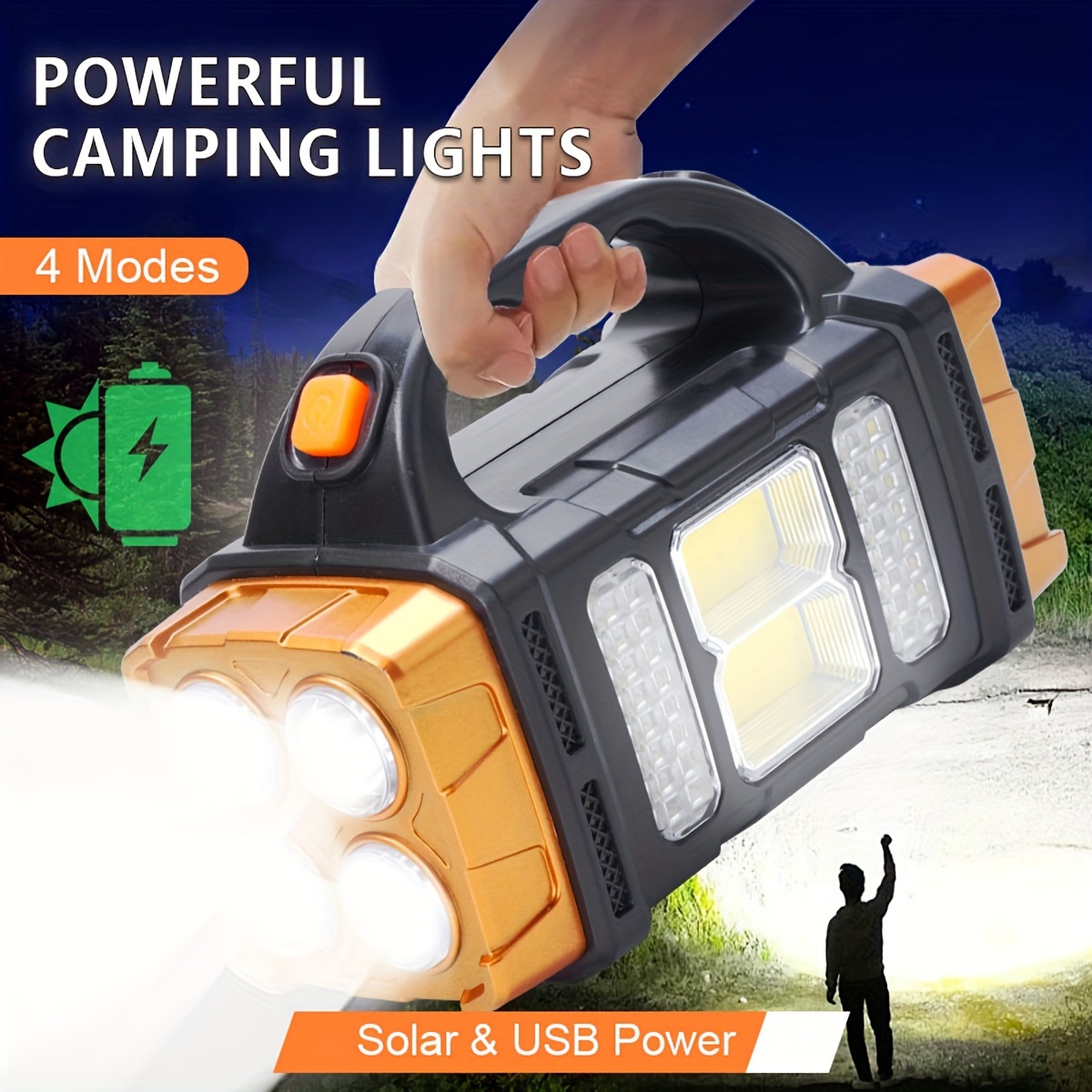 Outdoor Usb Power Supply - Nouvelle lampe torche LED solaire rechargeable