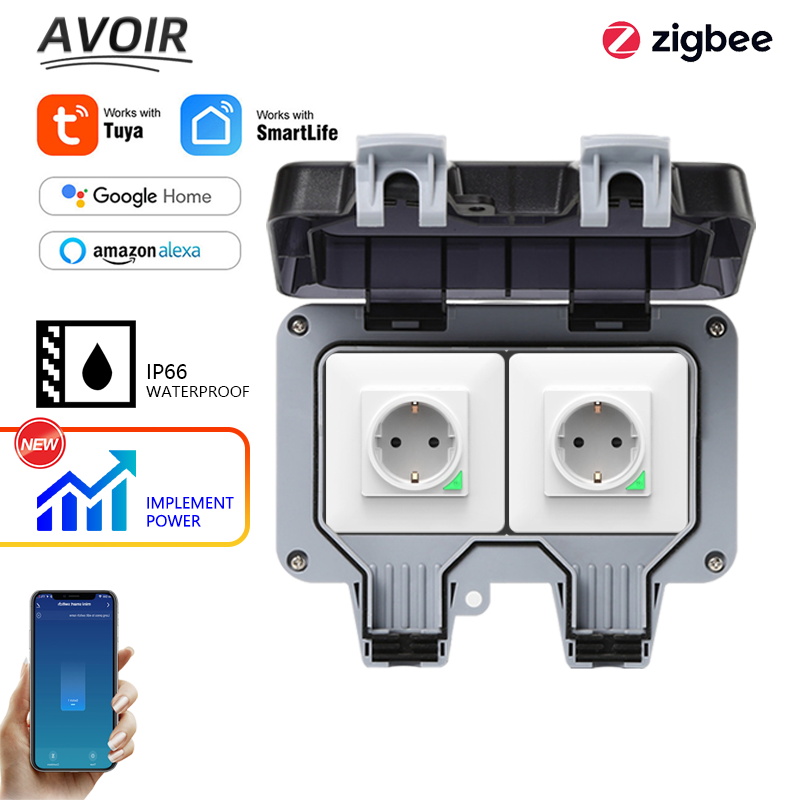 Outdoor Power Quincy - Avoir Tuya Zigbee prises électriques IP66