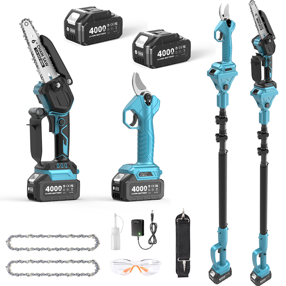 Pole Saw Cordless - Sécateur à perche sans balais 3-en-1