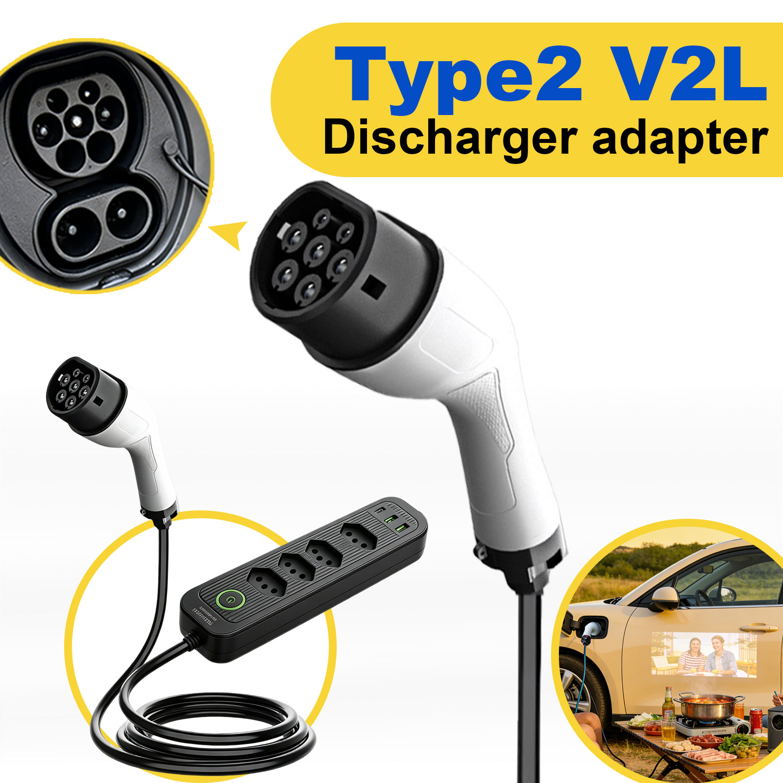 Adaptateur de décharge Type 2  - Outdoor Power Quincy avis et prix