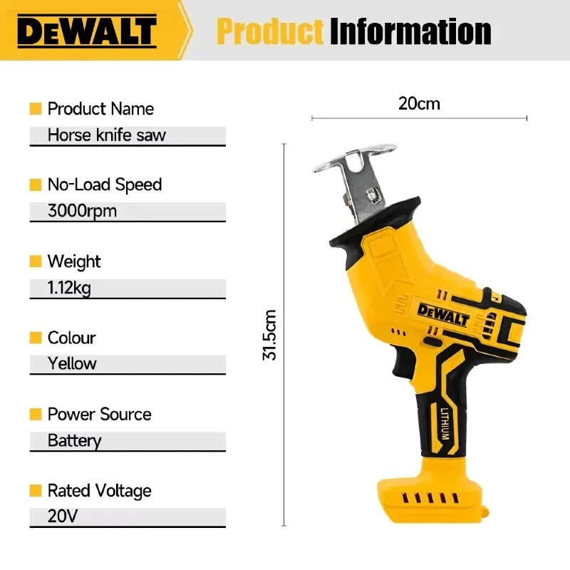 Scie électrique Dewalt 2800RPM - Pole Saw Cordless avis et prix